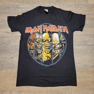 Iron Maiden T Shirt Black Graphic Rock Band Crewneck Ozzy Osborne Size Small